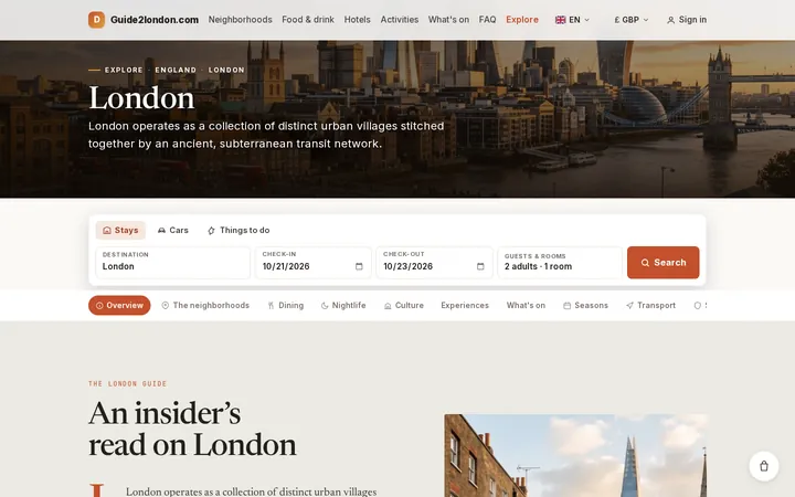 A city guide from the network