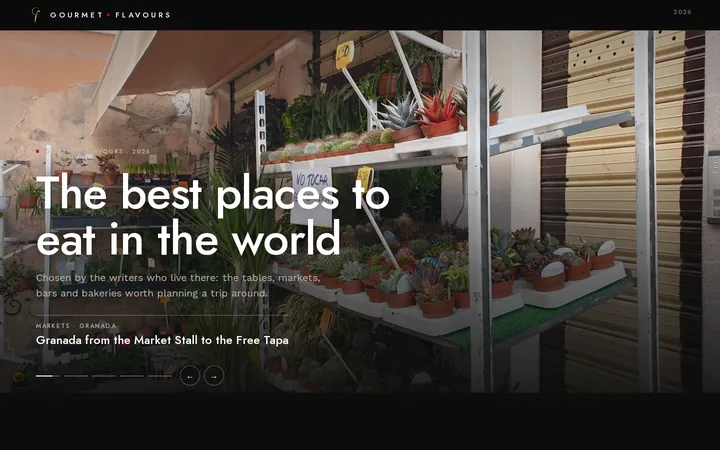 Gourmet Flavours home page